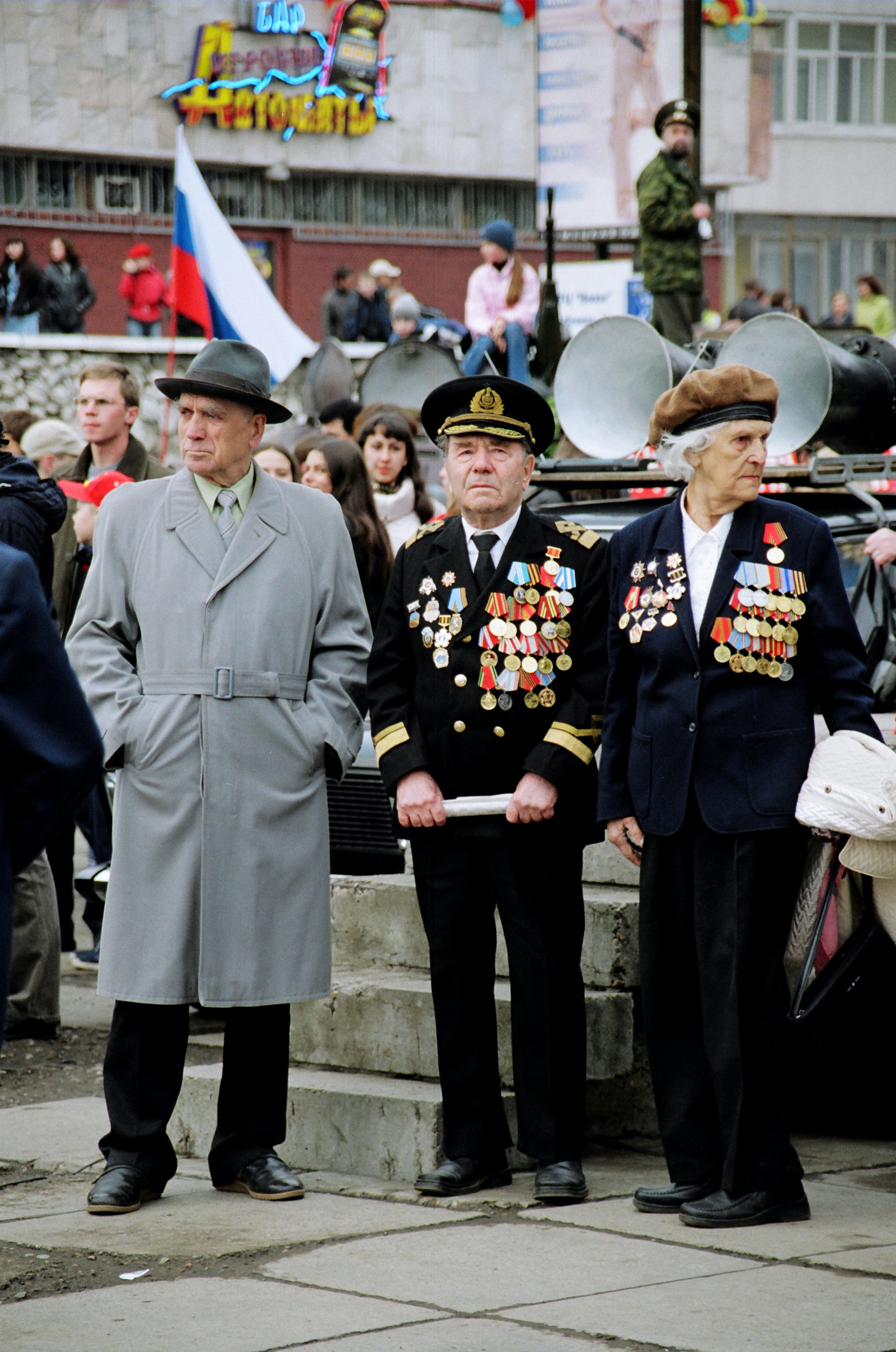 Soldats vétérans en tenue