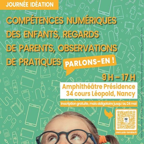 Affiche Journée idéation : cultures numériques enfantines - GTNum ELN