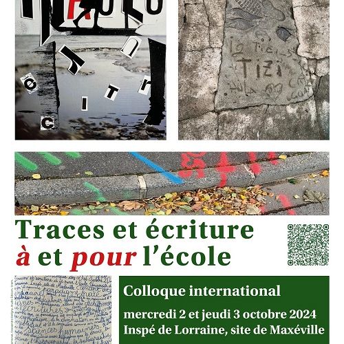 affiche du colloque Traces et Écritures 2 et 3 octobre 2024