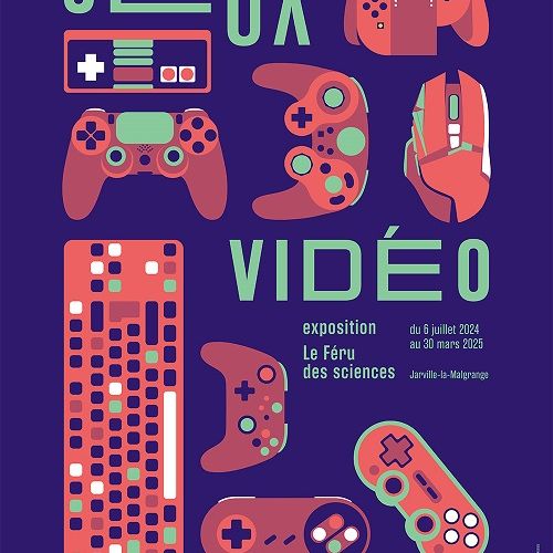 affiche de l'exposition Jeu vidéo Exposition — 06 juillet 2024 > 04 mai 2025 Féru des Sciences de Nancy
