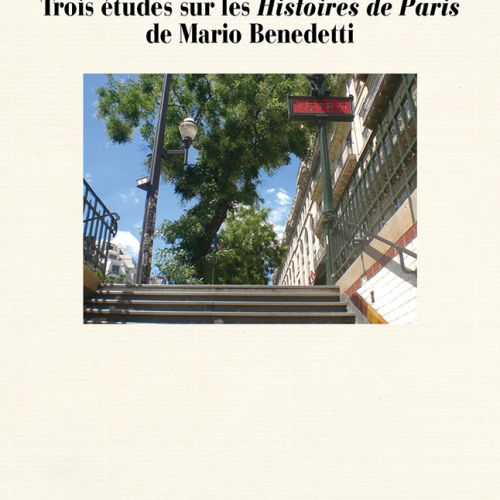couverture beige avec une photographie de marche de sortie de métro parisien avec le panneau rouge "métro" à droite.