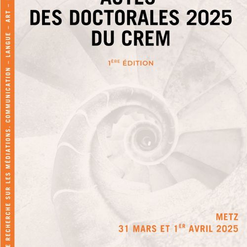 couvertures des actes des doctorales du Crem 2025
