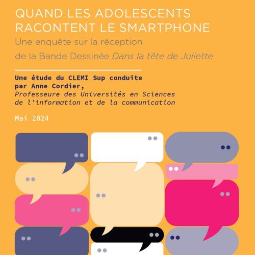 Couverture de : Quand les adolescents racontent les smartphones, Une enquête sur la réception de la Bande Dessinée Dans la tête de Juliette