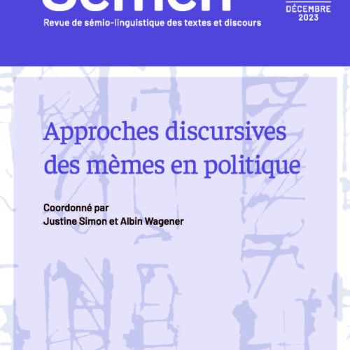 Semen, 54, Approches discursives des mèmes en politique