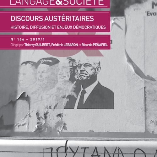visuel du numéro 166, langage et société