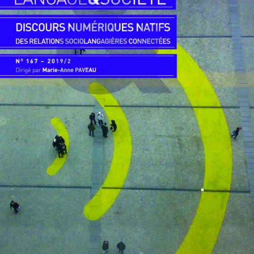 visuel du numéro 167, langage et société