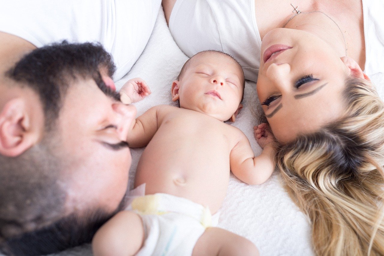 Famille avec un bébé