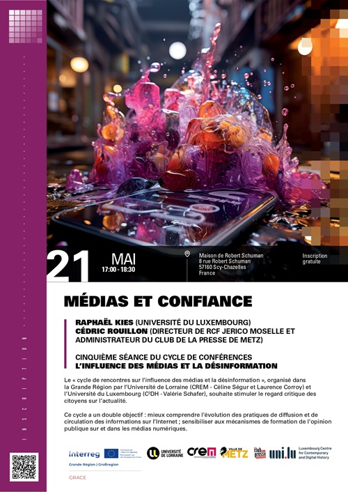 [Interreg Grace 2024-2026] Médias et confiance
